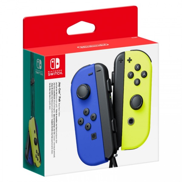 Nintendo Switch, Joy-Con Controller Pair Blue and Neon Yellow (безплатна доставка)